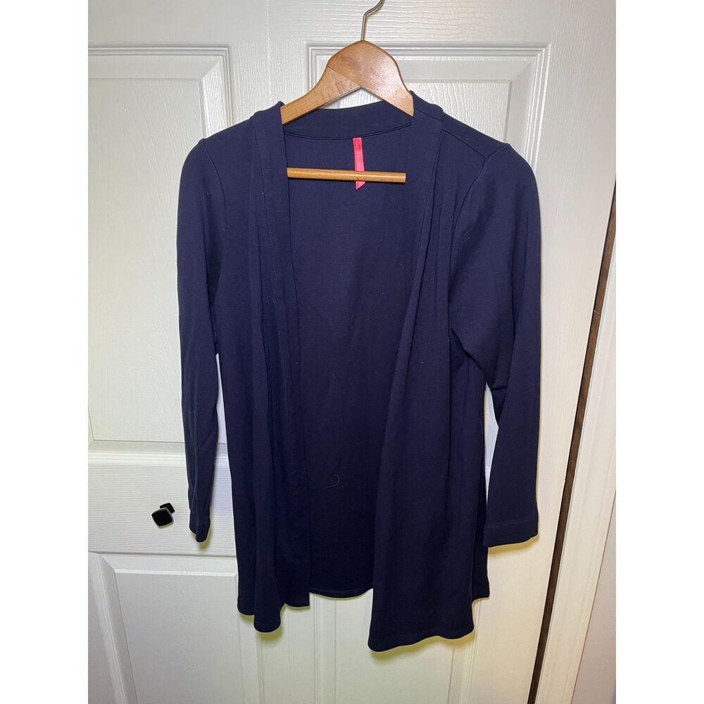 Ruby Ribbon Navy Blue Open Front Cardigan Womens Medium